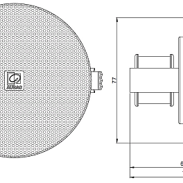 AUDAC CENA306/W, встраиваемая потолочная акустическая система